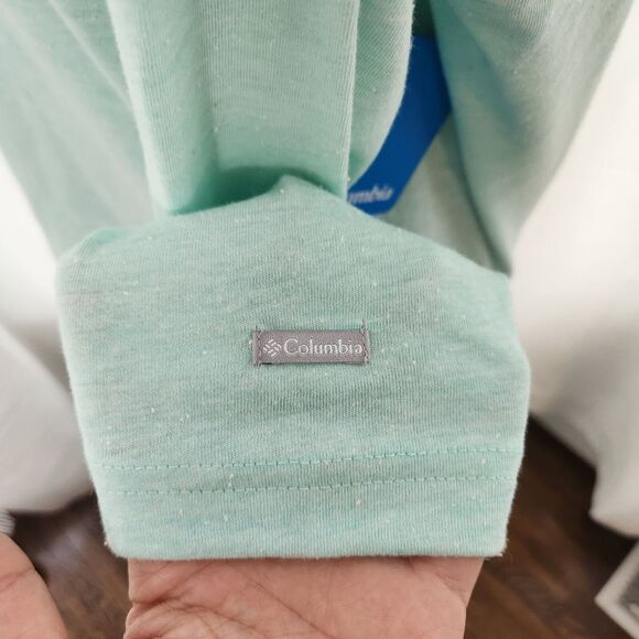 NEW COLUMBIA Womens Knick Beach Pullover Cowl Neck Sweater Mint Green Size XL - Picture 5 of 10